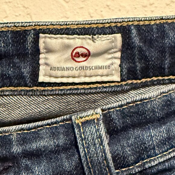 AG Adriano Goldschmied The Stilt Cigarette Leg Jeans Dark Wash Size 30R Stretch - Picture 2 of 10